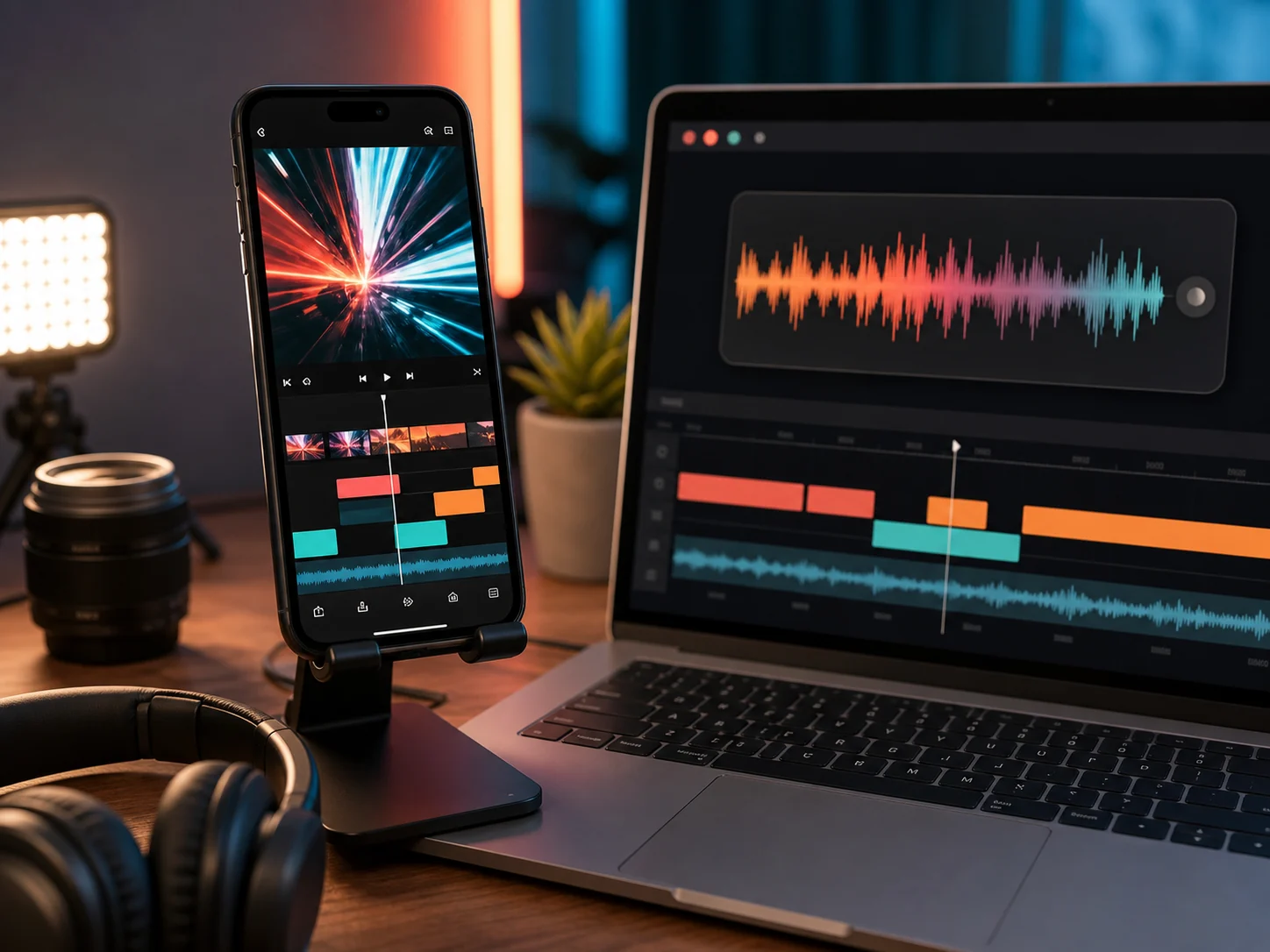 Custom generated background music prepared for short form creator videos